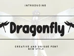 Dragonfly Display Typeface font
