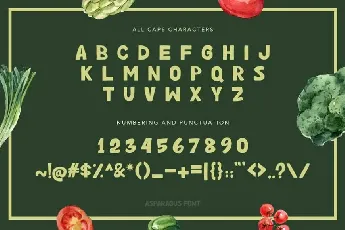 Asparagus Handwritten font