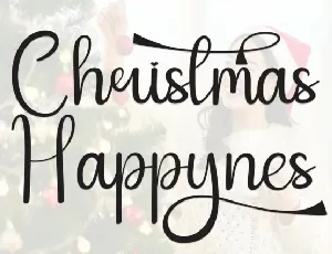 Christmas Happynes Script font