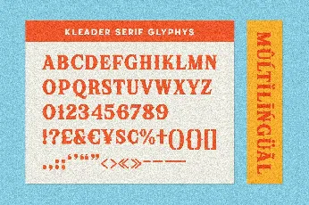 Kleader font