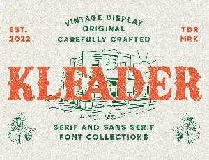 Kleader font