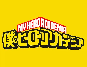 My Hero Academia font