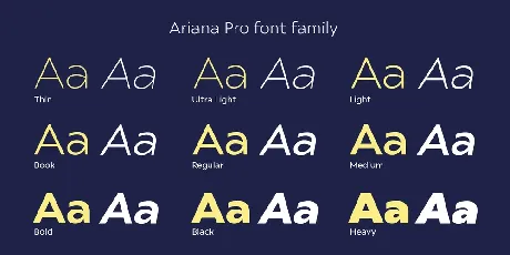 Ariana Pro font