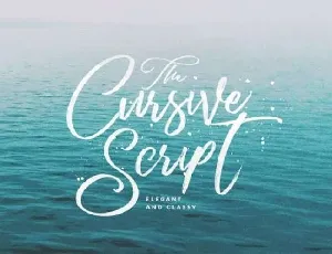 Cursive Script Free font