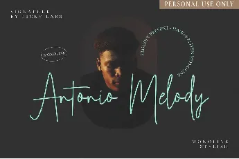 Antonio Melody Signature font