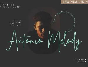 Antonio Melody Signature font