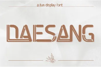 DAESANG SPACE DEMO font