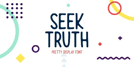 Seek Truth font