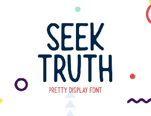 Seek Truth font