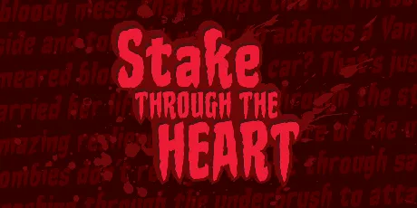 Stake Through the Heart BB font