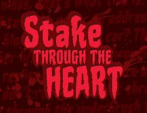 Stake Through the Heart BB font