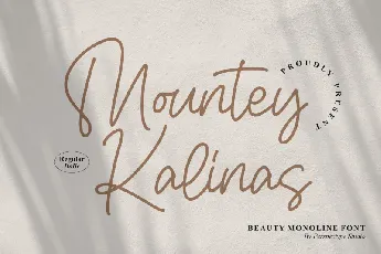 Mountey Kalinas font