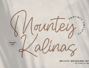 Mountey Kalinas font