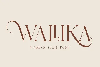 Wallika Modern font