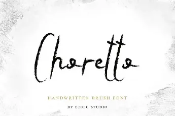 Choretto Handwritten Brush font