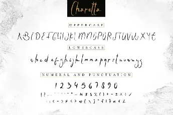 Choretto Handwritten Brush font