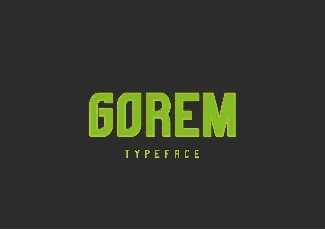 Gorem Typeface font