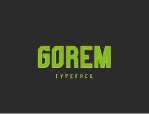 Gorem Typeface font