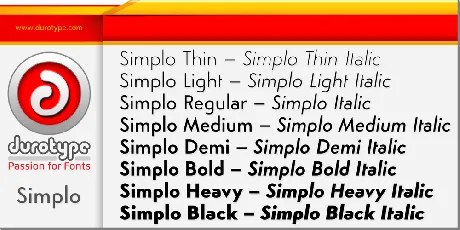 Simplo Family font