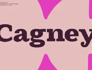 Cagney Family font