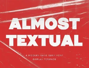 Almost Textual font