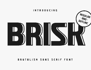 Brisk font