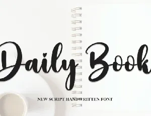 Daily Book Script font