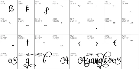 Ayanalove font