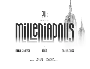 Milleniapolis font