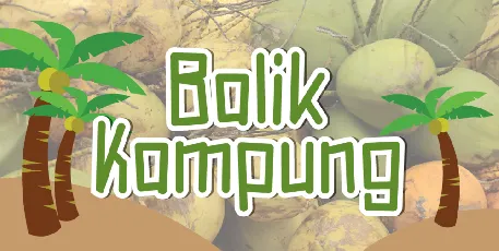 Balik Kampung font