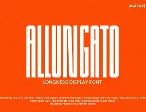 Allungato Display font