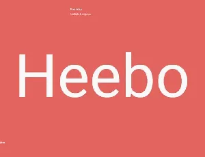 Heebo Family font