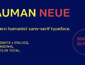 Nauman Neue Family font