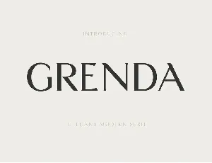 Grenda font