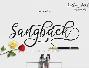 Sangback font