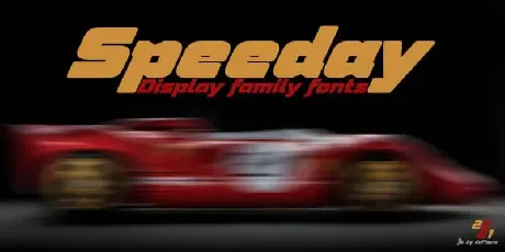 Speeday Display font