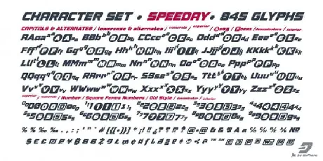 Speeday Display font