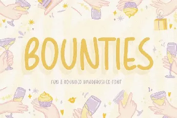 BOUNTIES Handbrushed font