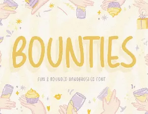 BOUNTIES Handbrushed font