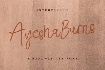 Ayesha Burns Handwritten font