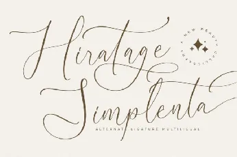 Hiratage Simplenta font