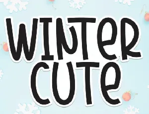 Winter Cute Display font