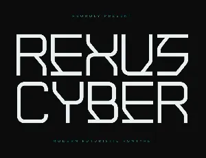 Rexus Cyber DEMO VERSION font