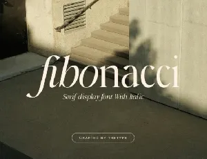 Fibonacci font