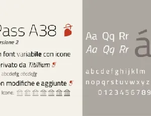 Pass A38 Family font