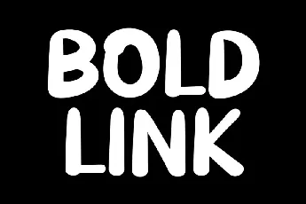 Bold Link Display font