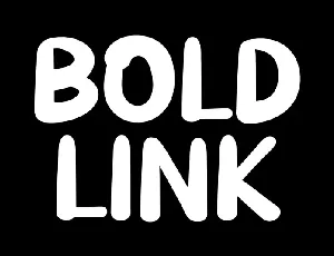 Bold Link Display font