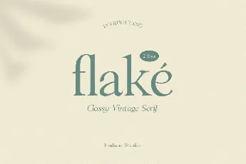 Flake font