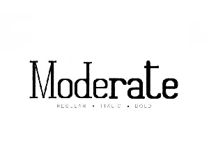 Moderate font