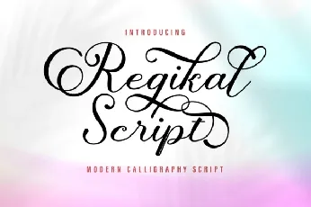 Regikal Script font